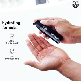Black Wolf gel applied to hand demonstrating smooth spread and non-greasy finish