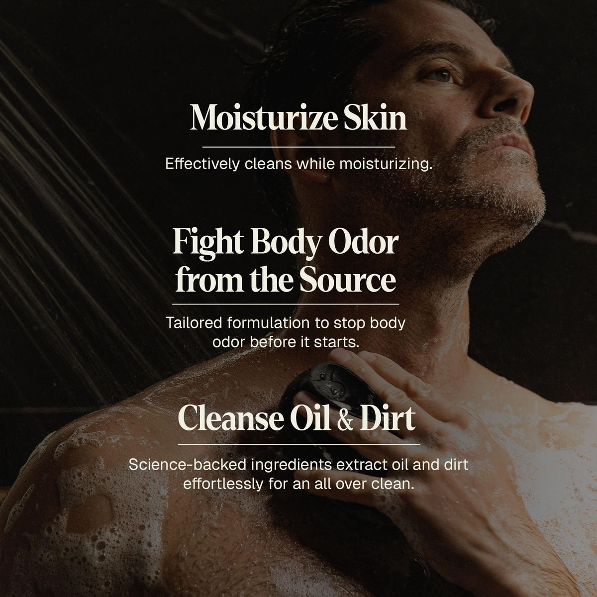 black wolf lather texture close-up highlighting creamy foam and moisturizing feel
