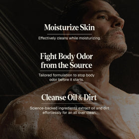 black wolf lather texture close-up highlighting creamy foam and moisturizing feel