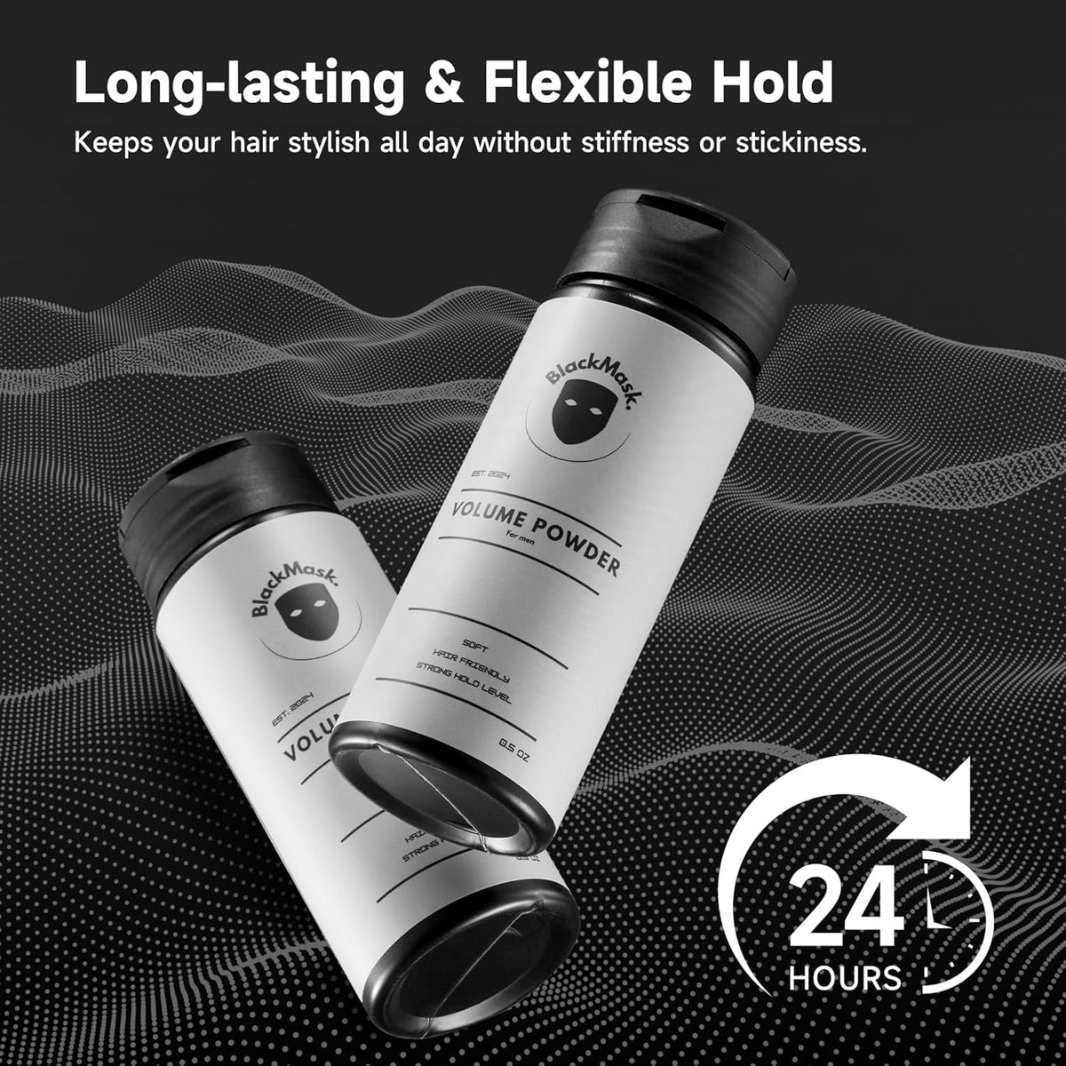 BlackMask label close-up listing key ingredients and formulation benefits