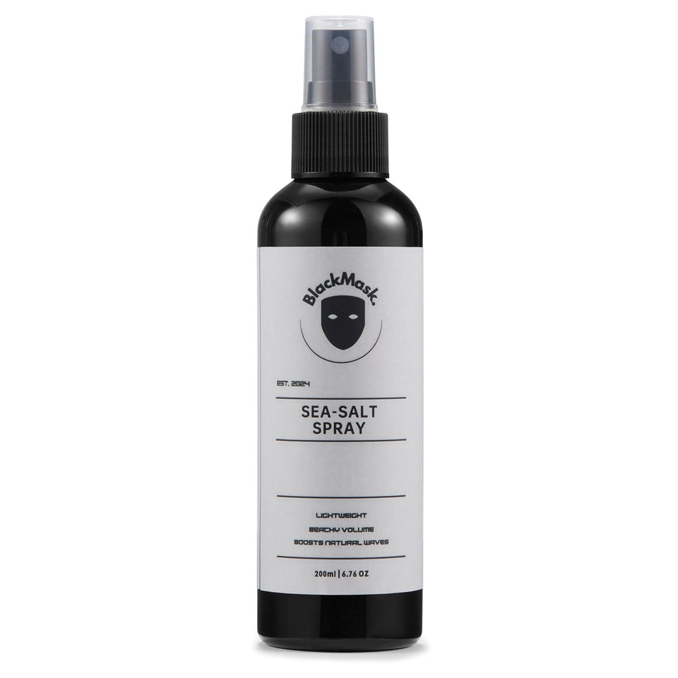 BlackMask front bottle showing label and sleek matte design for easy styling
