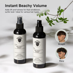 BlackMask applied to model hair demonstrating tousled beach wave effect