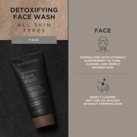 Blackstone label focused on ingredients vitamin E peppermint hyaluronic acid for skin nourishment