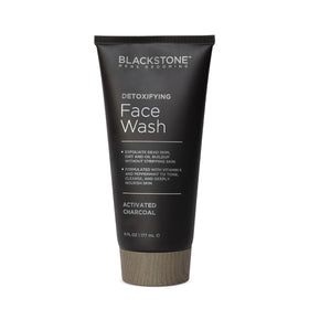 Blackstone on bathroom counter in routine setting highlighting refreshing peppermint clean feeling