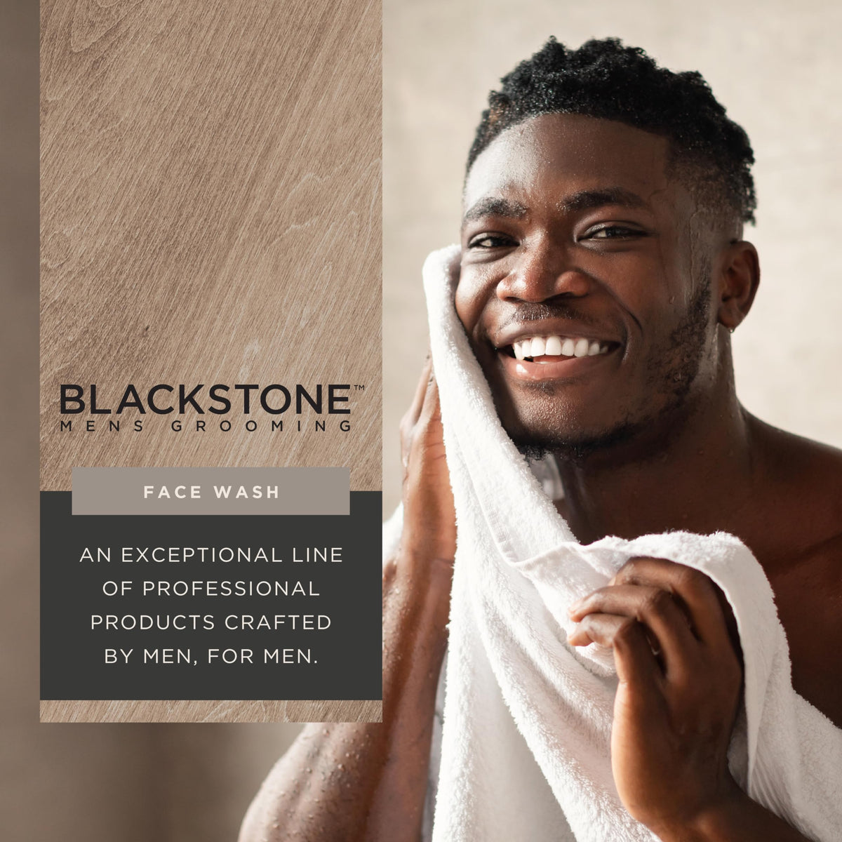 Blackstone pump dispensing foam into hand demonstrating easy application and quick rinse benefit