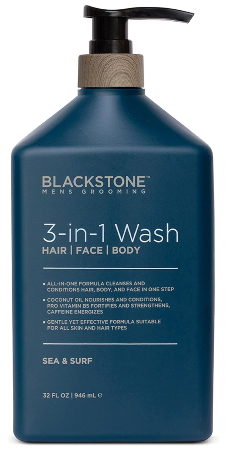 Blackstone Sea & Surf front packaging shows 32 fl oz and benefits
