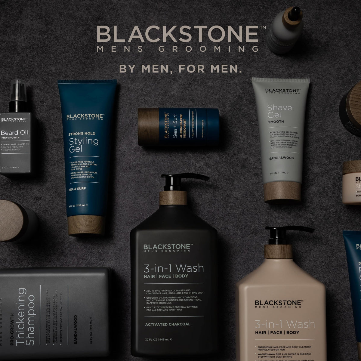 Blackstone size comparison next to towel showing large 32 fl oz value