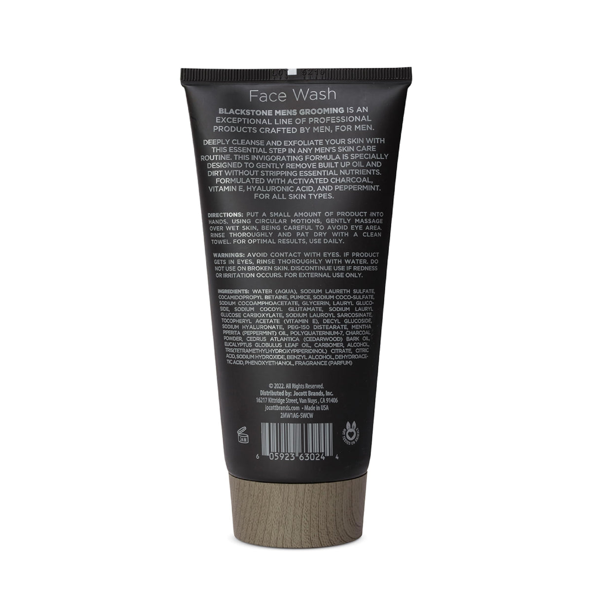 Blackstone texture close-up of charcoal gel showing exfoliating particles and rich lather benefits
