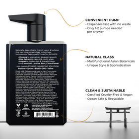 Blackwood For Men shampoo texture on hand highlighting smooth lather