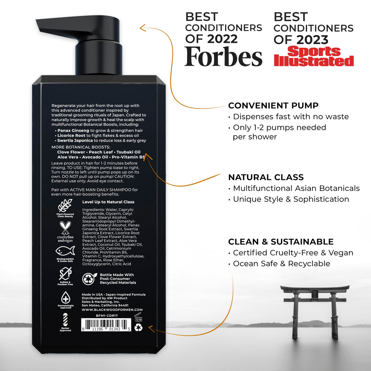 Blackwood For Men creamy conditioner texture close-up for smooth application