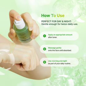 BLANC NATURE bottle on bathroom counter as part of daily routine