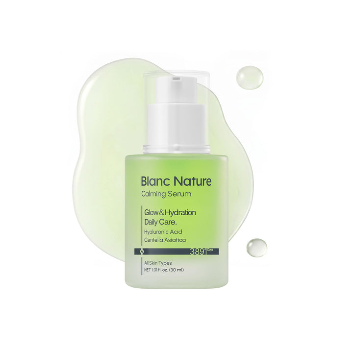 BLANC NATURE bottle front view showing sleek packaging and clear benefits