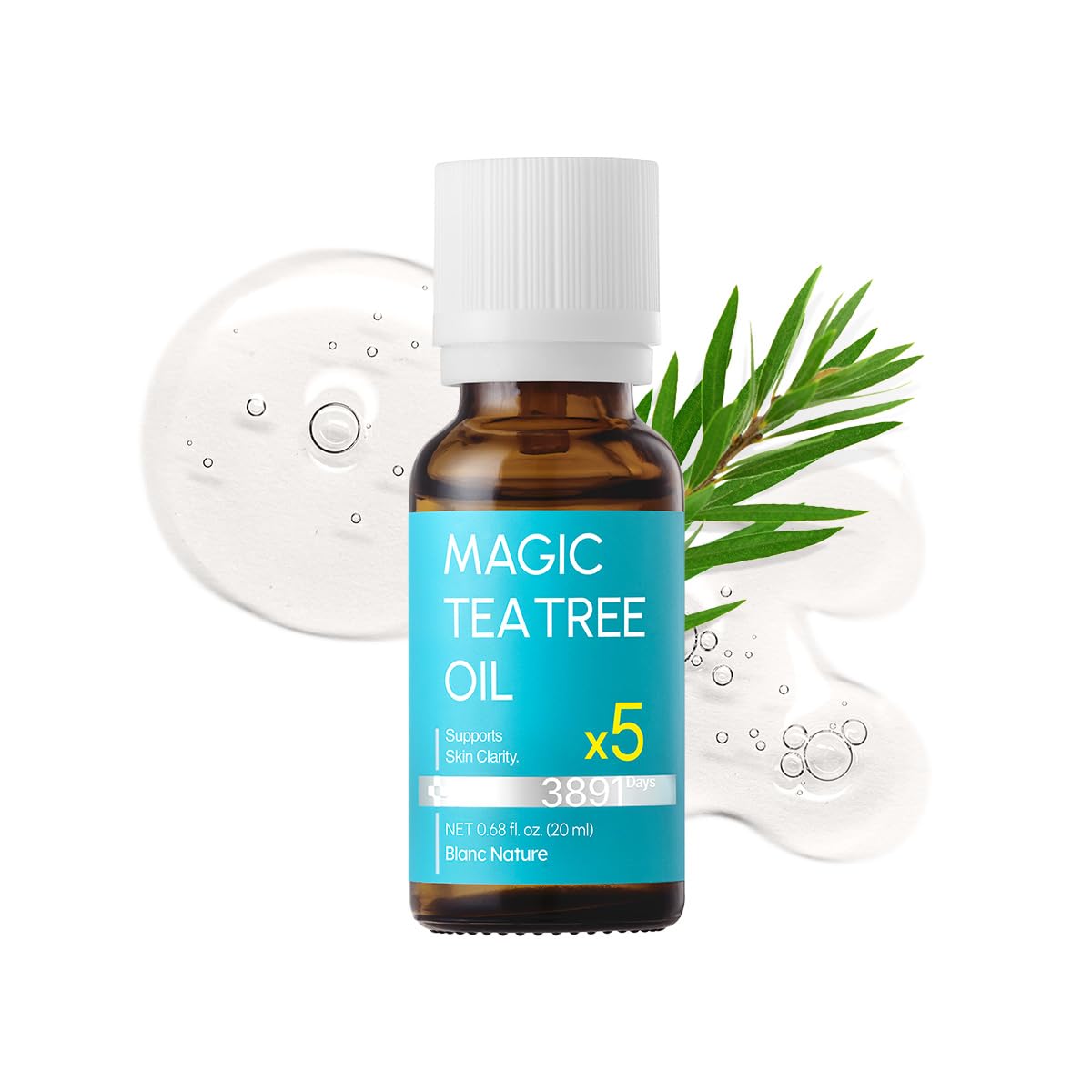 BLANC NATURE on bathroom shelf in lifestyle scene suggesting daily use convenience