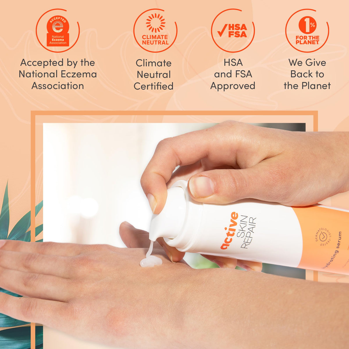 BLDG ACTIVE label close-up listing ceramides and niacinamide for barrier support