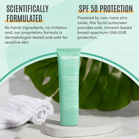 BLDG ACTIVE product label highlighting non-nano zinc and EWG certification