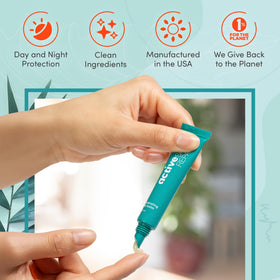 BLDG ACTIVE 10 ml size comparison in hand showing travel-friendly portability