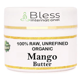 Bless International jar front view showing product label and purity benefit