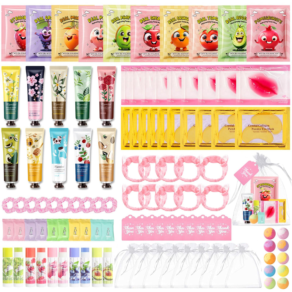 BliBling front packaging showing 110-piece spa set for quick gifting