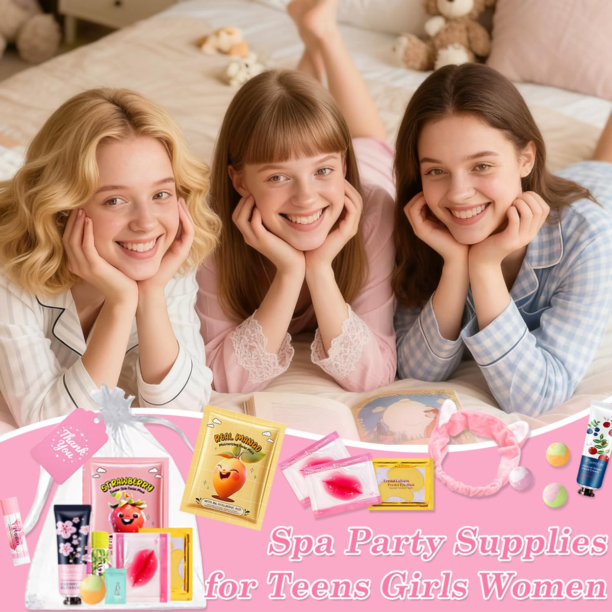 BliBling hand lotion hair ties and compressed towel for convenient use