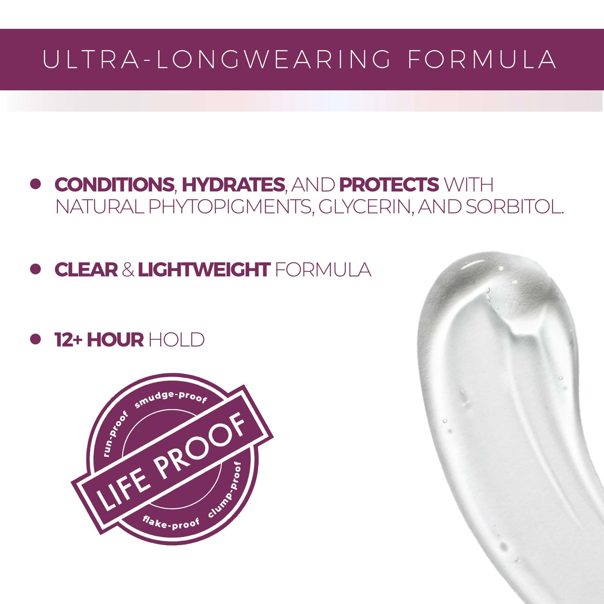 blinc Brow Juice formula close-up texture highlighting lightweight finish