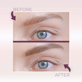 blinc eyebrow mousse texture swatch showing creamy mousse and buildable color benefit