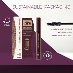 blinc mascara texture swatched on hand showing smooth buildable coverage