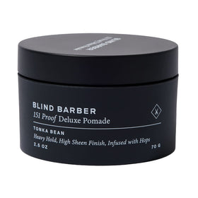 Blind Barber front tin showing label and strong hold benefits