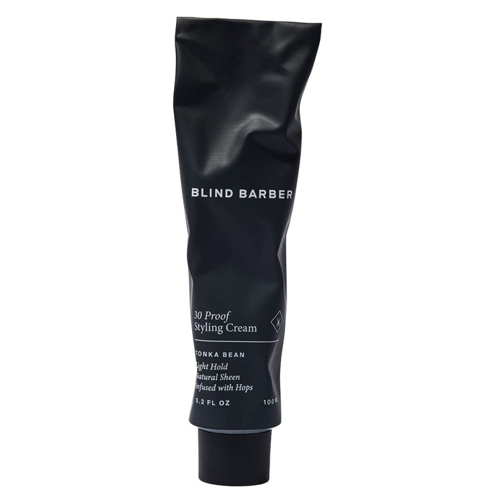 Blind Barber front packaging showing 30 Proof cream and clear labeling for quick recognition