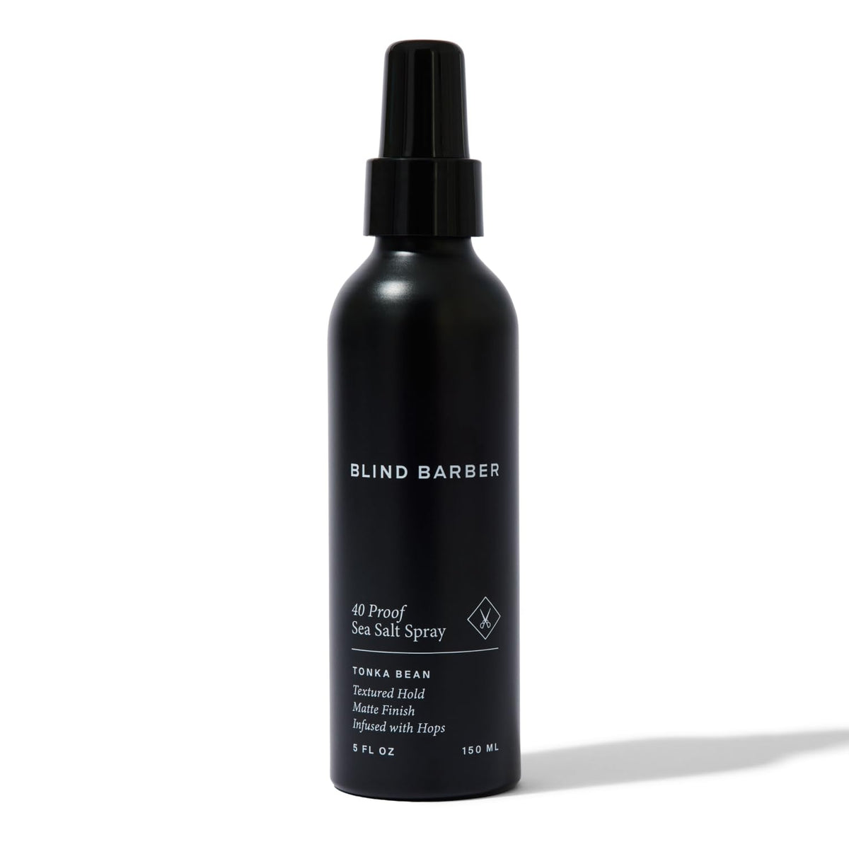 Blind Barber front packaging showing 40 Proof sea salt spray and volume benefit