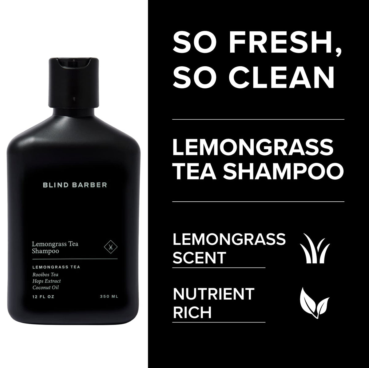 Blind Barber shampoo texture on palm illustrating creamy lather benefit
