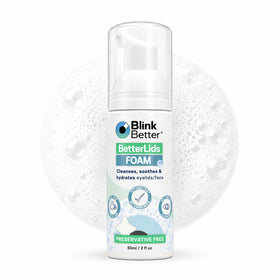 BlinkBetter front packaging showing bottle and gentle formula benefit