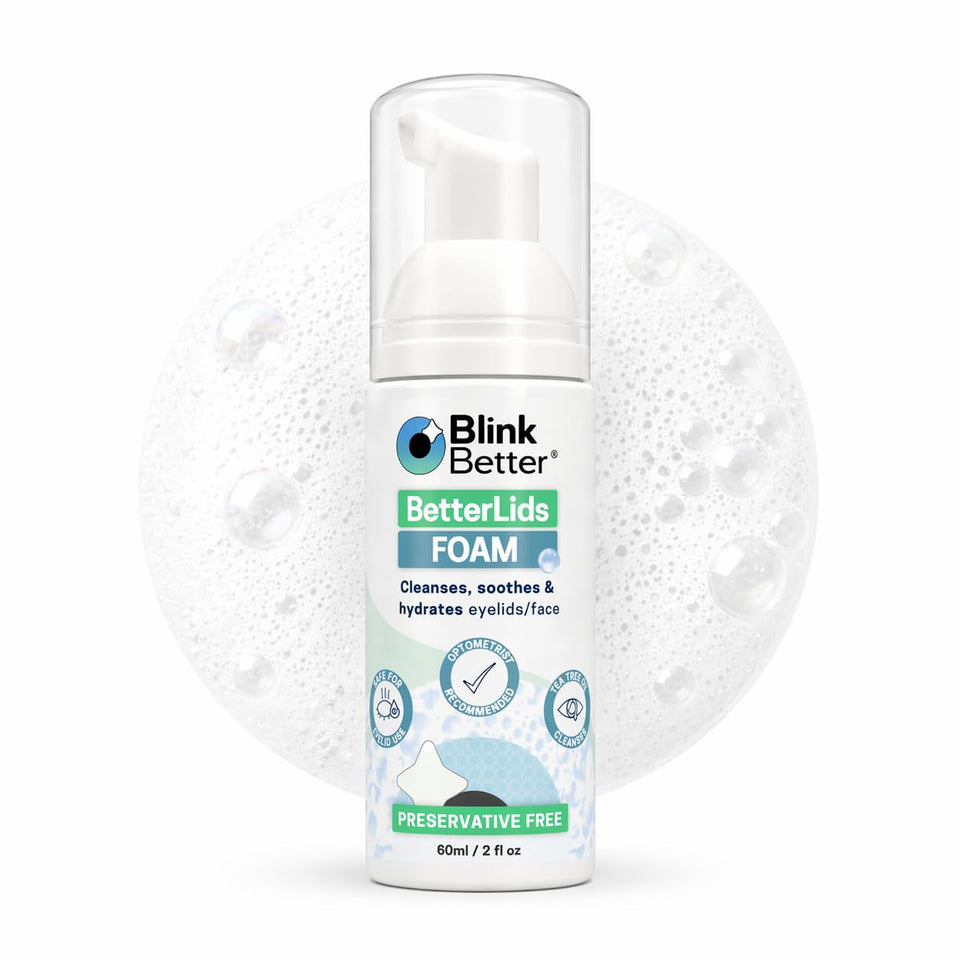 BlinkBetter front packaging showing bottle and gentle formula benefit