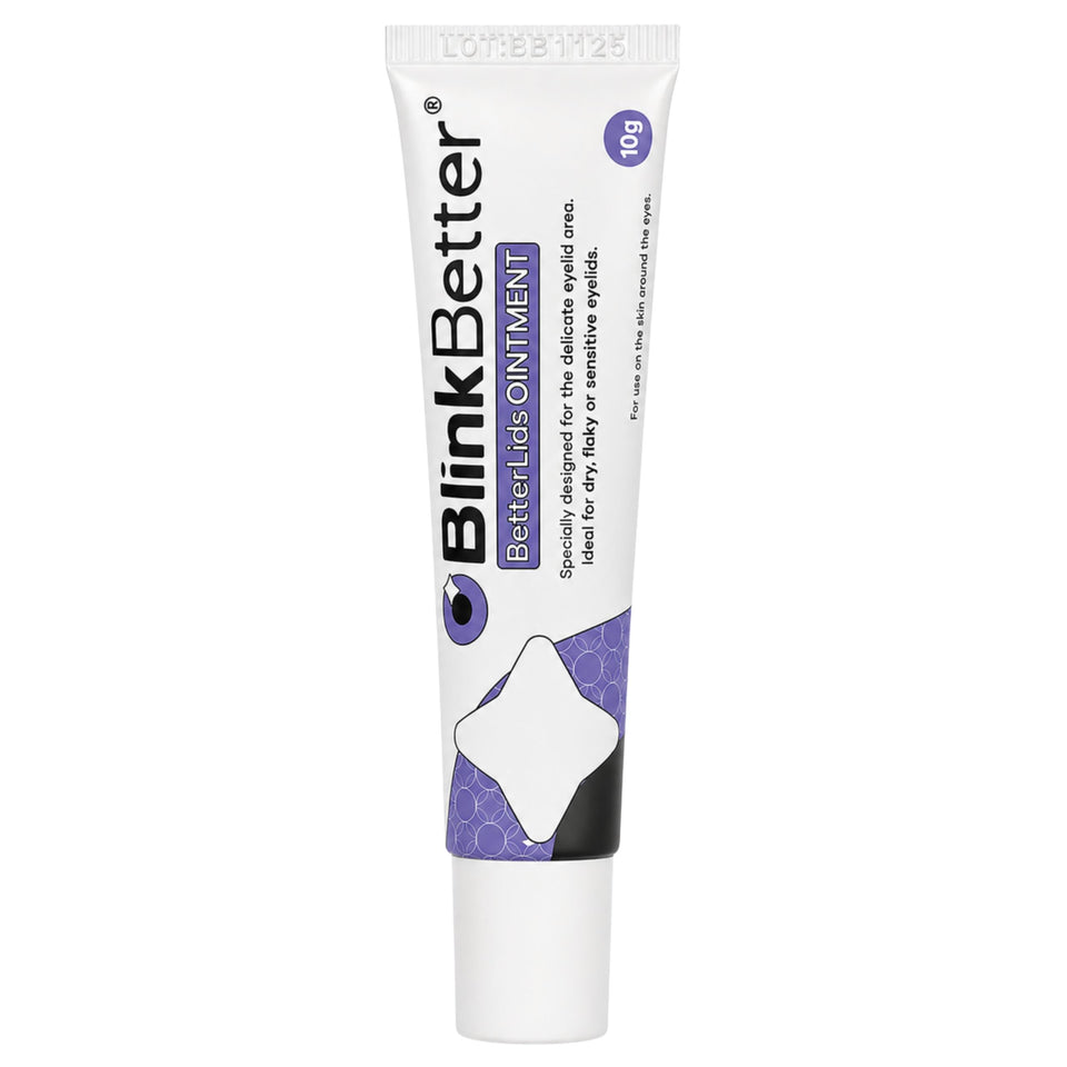 BlinkBetter front packaging showing product name and net weight, reassuring clarity