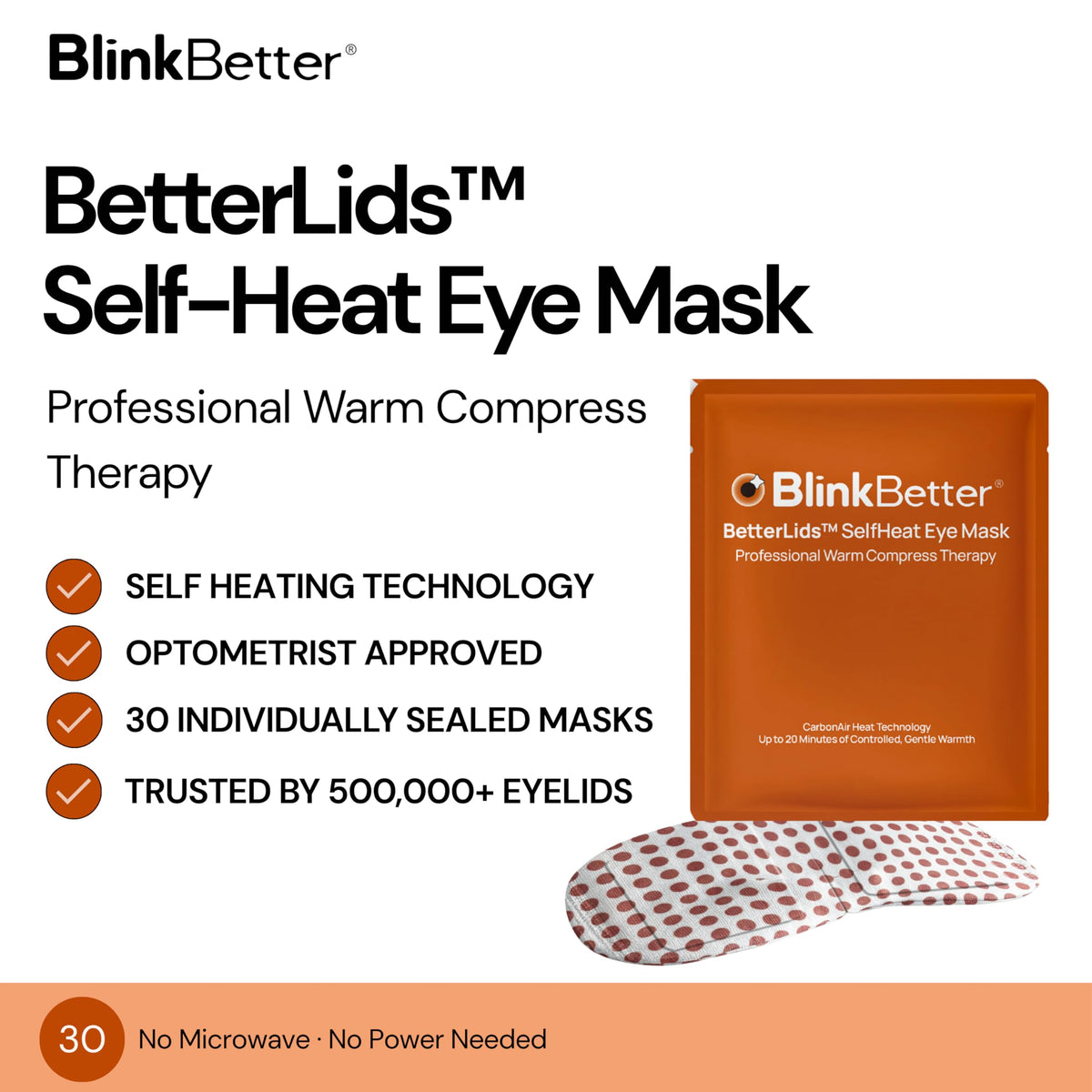 BlinkBetter mask fabric close-up highlighting soft non-woven texture for comfort