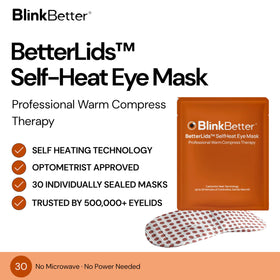 BlinkBetter mask fabric close-up highlighting soft non-woven texture for comfort