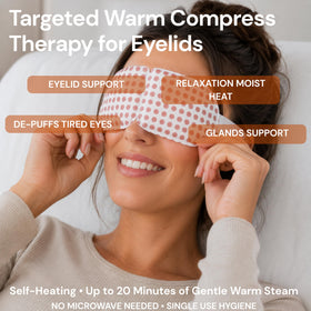BlinkBetter mask partially removed from sealed sachet demonstrating simple activation