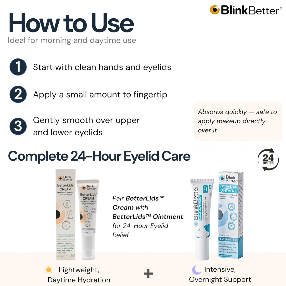 BlinkBetter bottle beside ruler showing 1 fl oz scale for size and travel convenience