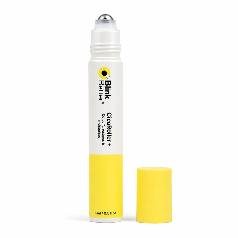BlinkBetter front bottle showing label and cooling eye roller benefits