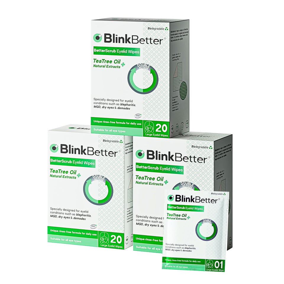 BlinkBetter front packaging showing brand and product benefits for easy identification