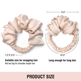 BLINKEEN scrunchie in casual outdoor setting emphasizing everyday wearable styling