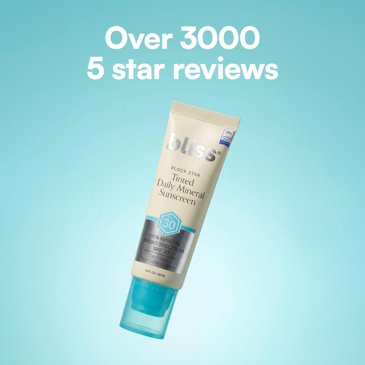 Bliss Block Star tucked inside a makeup bag for on-the-go sun protection