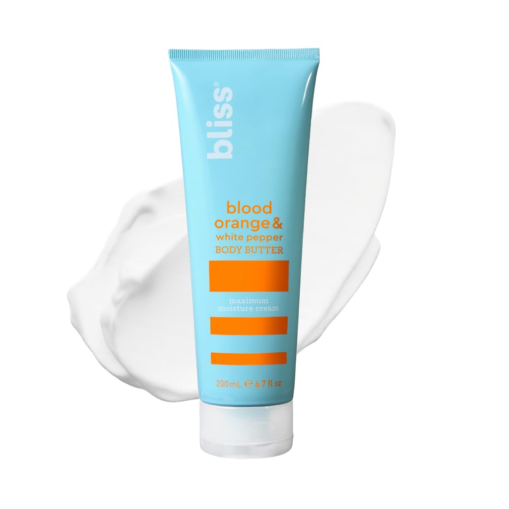 Bliss front packaging showing blood orange and white pepper scent and benefits