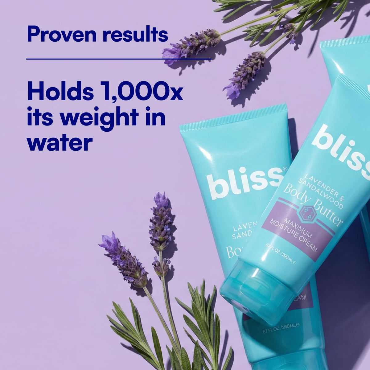 Bliss body butter texture close-up highlighting creamy shea butter hydration