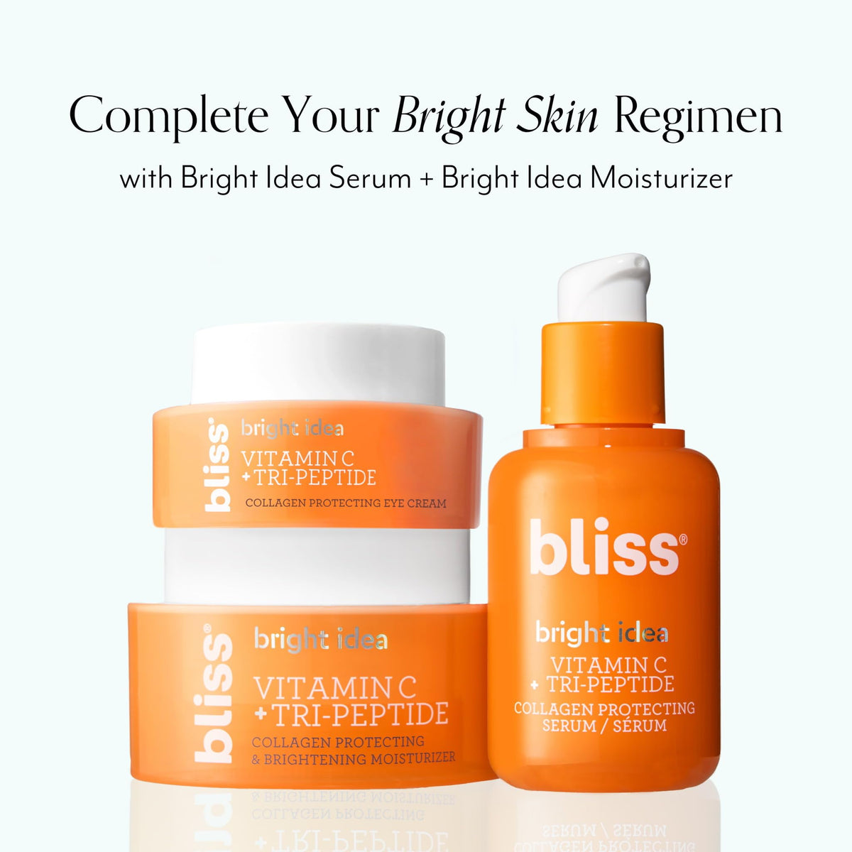 Bliss eye cream size comparison in hand showing travel-friendly volume