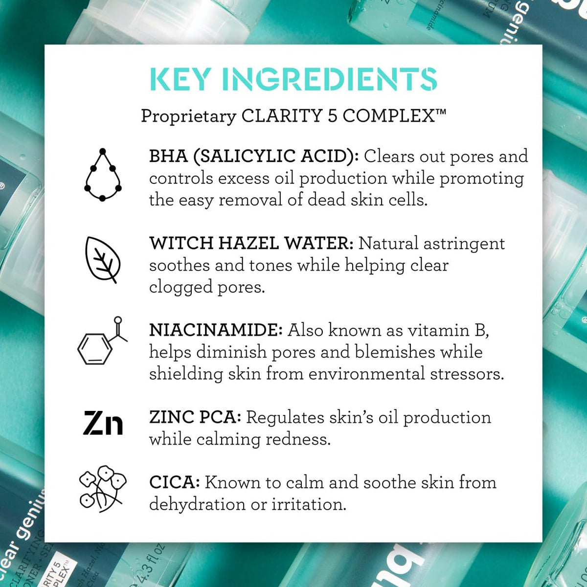 Bliss applied onto a cotton pad demonstrating easy toning and pore-clearing use