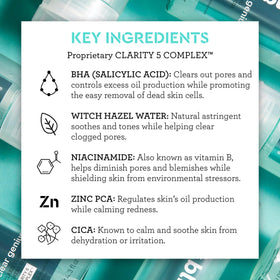 Bliss applied onto a cotton pad demonstrating easy toning and pore-clearing use