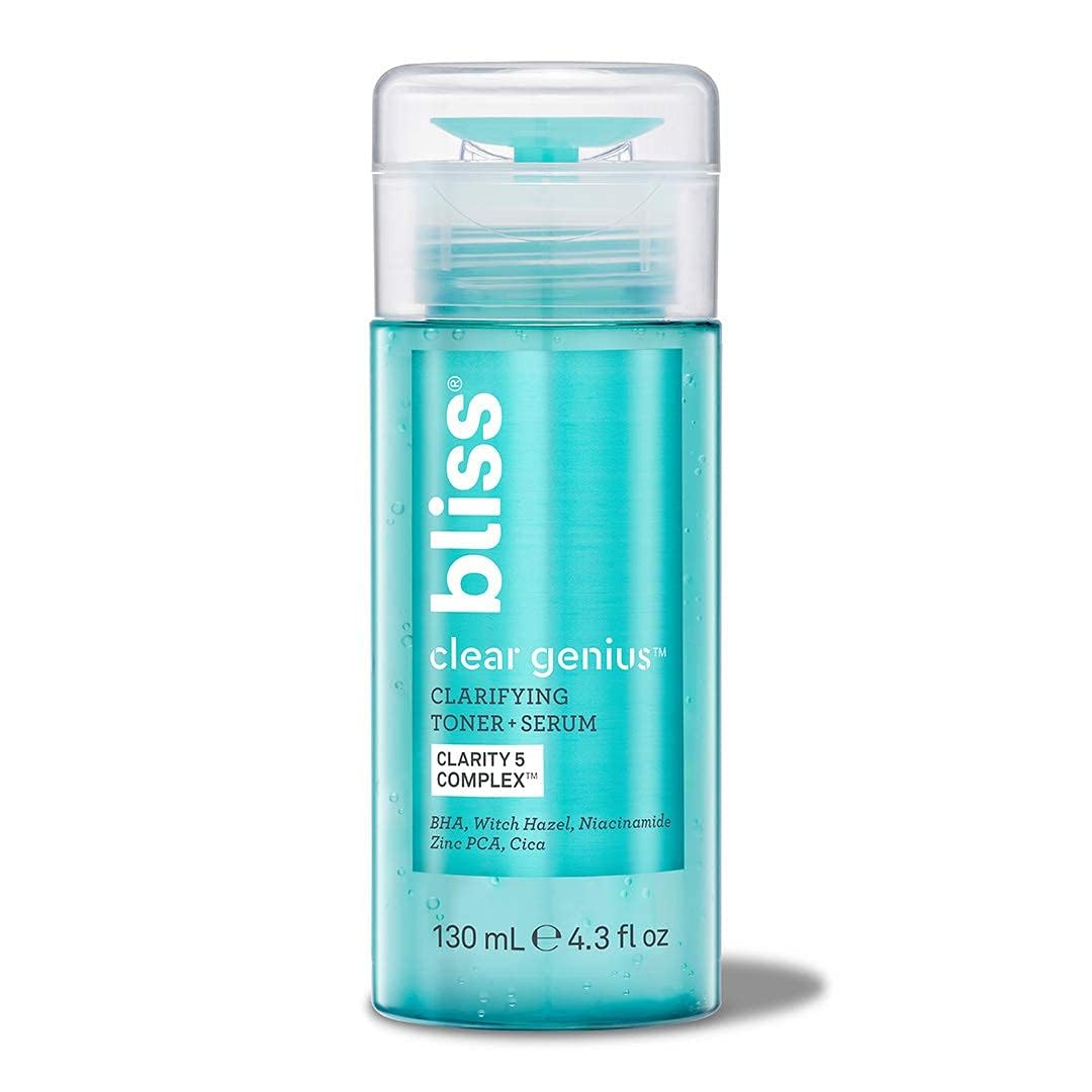 Bliss close-up witch hazel leaves representing natural calming extract in formula