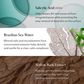 Bliss gel texture close-up showing lightweight clarity and gentle cleansing benefit