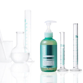 Bliss lifestyle image morning routine showing invigorating tea tree scent benefit