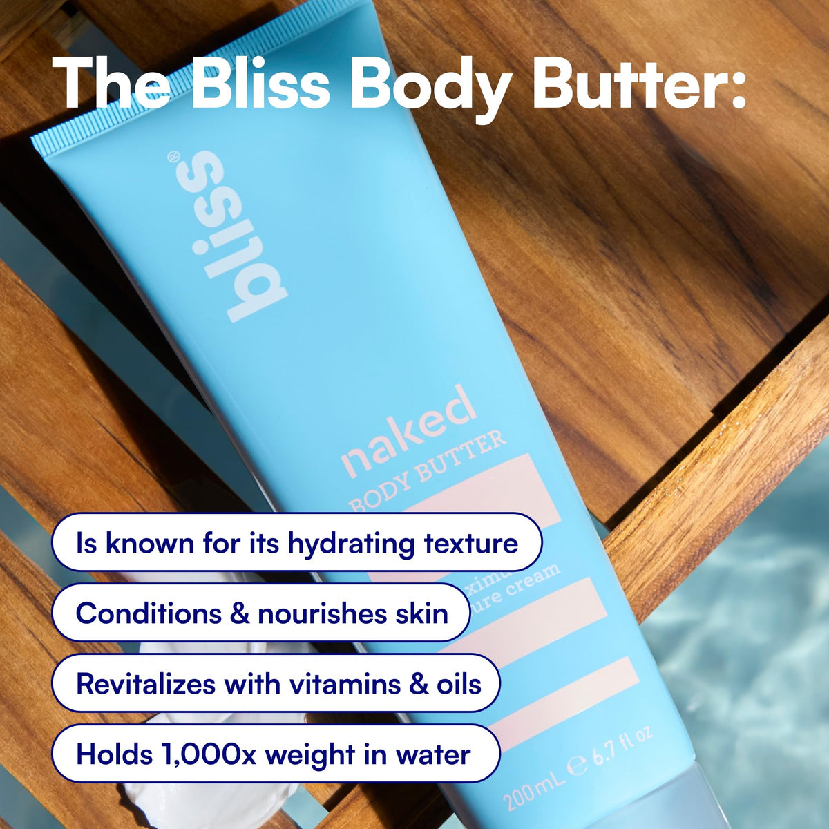 Bliss coconut oil focus showing smoothing and conditioning benefit
